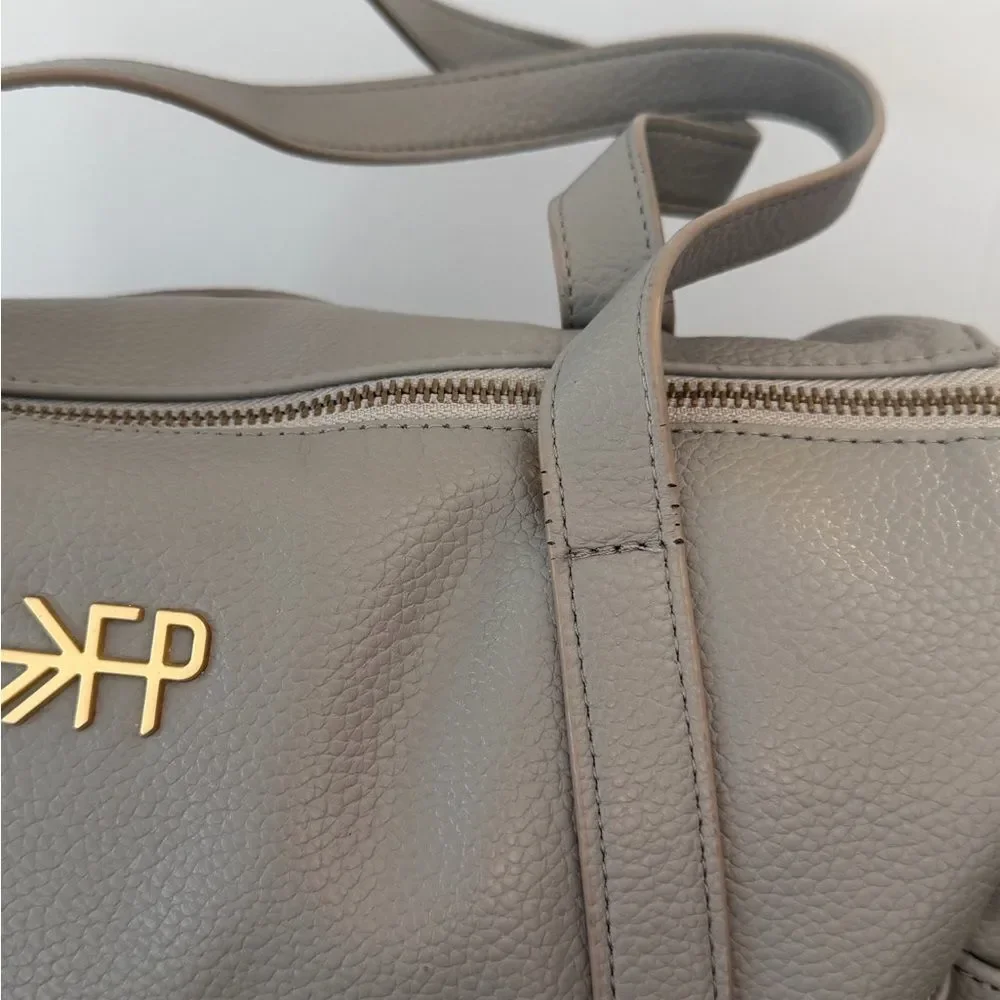 Freshly Picked light gray diaper bag